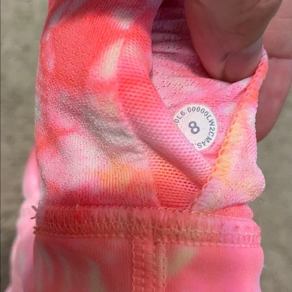 Lululemon Energy Bra High Neck LongLine Coral /Pink /Yellow Floral $58 NWOT - Picture 9 of 9